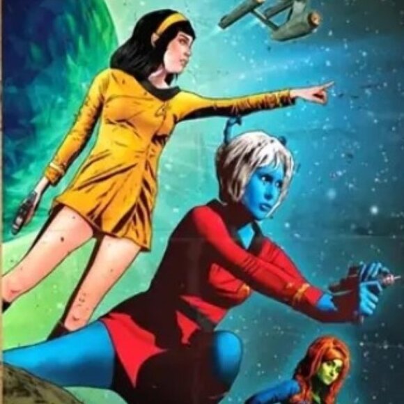 Star Trek Women"Join Starfleet" adventure metal poster 8"x12" USS Enterprise - Picture 7 of 7